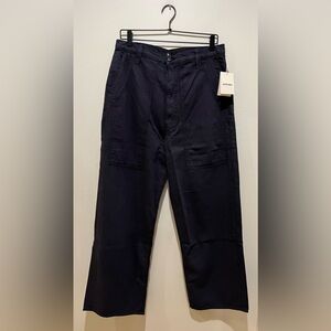 MOTHER NWT The Quartet Breaker Flood Faded Black Straight Leg Jeans - Women’s 32